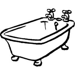 Dibujo para colorear: Baño (Edificios y Arquitectura) #61750 - Dibujos para Colorear e Imprimir Gratis