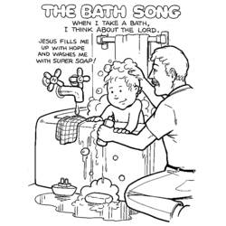 Dibujo para colorear: Baño (Edificios y Arquitectura) #61751 - Dibujos para Colorear e Imprimir Gratis