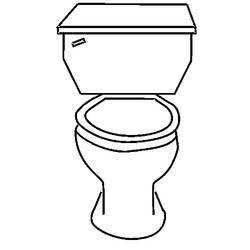 Dibujo para colorear: Baño (Edificios y Arquitectura) #61757 - Dibujos para Colorear e Imprimir Gratis
