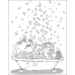 Dibujo para colorear: Baño (Edificios y Arquitectura) #61780 - Dibujos para Colorear e Imprimir Gratis