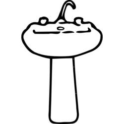 Dibujo para colorear: Baño (Edificios y Arquitectura) #61802 - Dibujos para Colorear e Imprimir Gratis