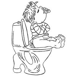 Dibujo para colorear: Baño (Edificios y Arquitectura) #61814 - Dibujos para Colorear e Imprimir Gratis