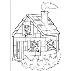 Dibujo para colorear: Casa (Edificios y Arquitectura) #64660 - Dibujos para Colorear e Imprimir Gratis