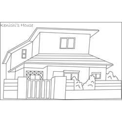 Dibujo para colorear: Casa (Edificios y Arquitectura) #64739 - Dibujos para colorear