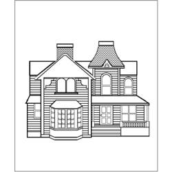Dibujo para colorear: Casa (Edificios y Arquitectura) #64743 - Dibujos para Colorear e Imprimir Gratis