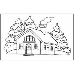 Dibujo para colorear: Casa (Edificios y Arquitectura) #64758 - Dibujos para Colorear e Imprimir Gratis