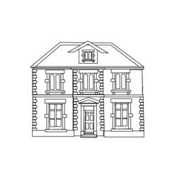Dibujo para colorear: Casa (Edificios y Arquitectura) #64795 - Dibujos para Colorear e Imprimir Gratis