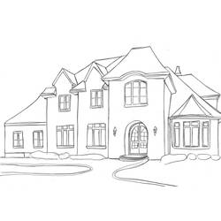Dibujo para colorear: Casa (Edificios y Arquitectura) #66443 - Dibujos para colorear