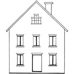 Dibujo para colorear: Casa (Edificios y Arquitectura) #66447 - Dibujos para colorear