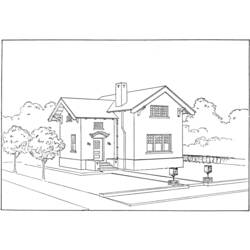 Dibujo para colorear: Casa (Edificios y Arquitectura) #66452 - Dibujos para colorear