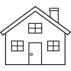 Dibujo para colorear: Casa (Edificios y Arquitectura) #66457 - Dibujos para colorear