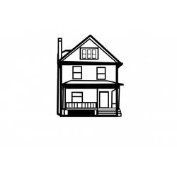 Dibujo para colorear: Casa (Edificios y Arquitectura) #66464 - Dibujos para Colorear e Imprimir Gratis