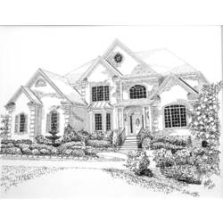 Dibujo para colorear: Casa (Edificios y Arquitectura) #66471 - Dibujos para colorear