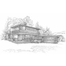 Dibujo para colorear: Casa (Edificios y Arquitectura) #66492 - Dibujos para Colorear e Imprimir Gratis