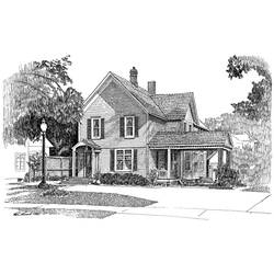Dibujo para colorear: Casa (Edificios y Arquitectura) #66533 - Dibujos para Colorear e Imprimir Gratis