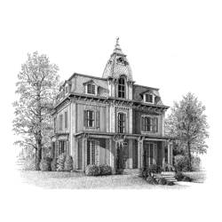 Dibujo para colorear: Casa (Edificios y Arquitectura) #66567 - Dibujos para Colorear e Imprimir Gratis
