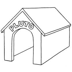Dibujo para colorear: Caseta de Perro (Edificios y Arquitectura) #62336 - Dibujos para Colorear e Imprimir Gratis