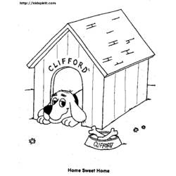 Dibujo para colorear: Caseta de Perro (Edificios y Arquitectura) #62337 - Dibujos para Colorear e Imprimir Gratis