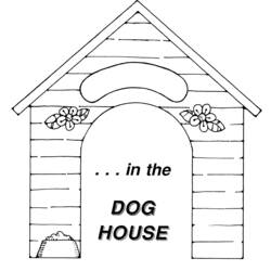 Dibujo para colorear: Caseta de Perro (Edificios y Arquitectura) #62350 - Dibujos para Colorear e Imprimir Gratis