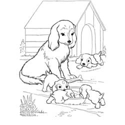 Dibujo para colorear: Caseta de Perro (Edificios y Arquitectura) #62367 - Dibujos para Colorear e Imprimir Gratis