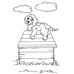 Dibujo para colorear: Caseta de Perro (Edificios y Arquitectura) #62424 - Dibujos para Colorear e Imprimir Gratis
