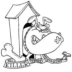Dibujo para colorear: Caseta de Perro (Edificios y Arquitectura) #62431 - Dibujos para Colorear e Imprimir Gratis