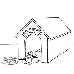 Dibujo para colorear: Caseta del perro (Edificios y Arquitectura) #62339 - Dibujos para colorear