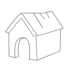 Dibujo para colorear: Caseta del perro (Edificios y Arquitectura) #62361 - Dibujos para colorear