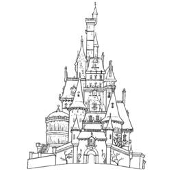 Dibujo para colorear: Castillo (Edificios y Arquitectura) #62032 - Dibujos para colorear
