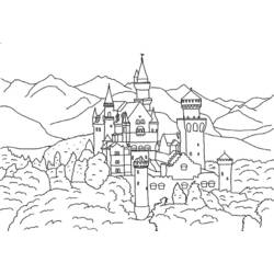 Dibujo para colorear: Castillo (Edificios y Arquitectura) #62039 - Dibujos para Colorear e Imprimir Gratis