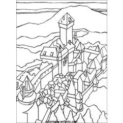 Dibujo para colorear: Castillo (Edificios y Arquitectura) #62053 - Dibujos para Colorear e Imprimir Gratis