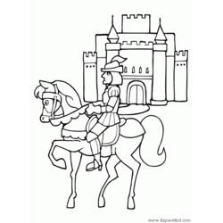 Dibujo para colorear: Castillo (Edificios y Arquitectura) #62057 - Dibujos para Colorear e Imprimir Gratis