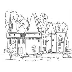 Dibujo para colorear: Castillo (Edificios y Arquitectura) #62065 - Dibujos para colorear