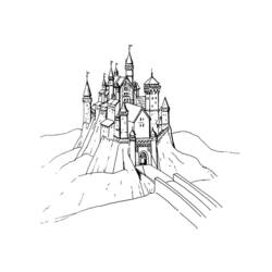 Dibujo para colorear: Castillo (Edificios y Arquitectura) #62109 - Dibujos para Colorear e Imprimir Gratis