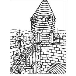 Dibujo para colorear: Castillo (Edificios y Arquitectura) #62139 - Dibujos para Colorear e Imprimir Gratis