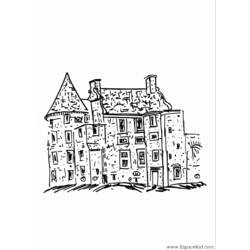 Dibujo para colorear: Castillo (Edificios y Arquitectura) #62168 - Dibujos para Colorear e Imprimir Gratis
