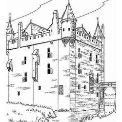 Dibujo para colorear: Castillo (Edificios y Arquitectura) #62178 - Dibujos para Colorear e Imprimir Gratis