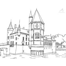 Dibujo para colorear: Castillo (Edificios y Arquitectura) #62183 - Dibujos para Colorear e Imprimir Gratis