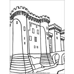 Dibujo para colorear: Castillo (Edificios y Arquitectura) #62185 - Dibujos para Colorear e Imprimir Gratis