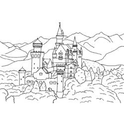 Dibujo para colorear: Castillo (Edificios y Arquitectura) #62190 - Dibujos para Colorear e Imprimir Gratis