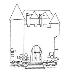 Dibujo para colorear: Castillo (Edificios y Arquitectura) #62198 - Dibujos para Colorear e Imprimir Gratis