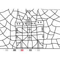 Dibujo para colorear: Castillo (Edificios y Arquitectura) #62226 - Dibujos para Colorear e Imprimir Gratis