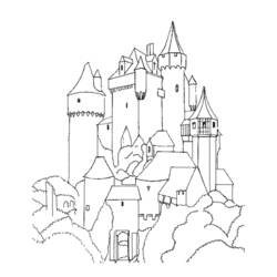 Dibujo para colorear: Castillo (Edificios y Arquitectura) #62227 - Dibujos para Colorear e Imprimir Gratis