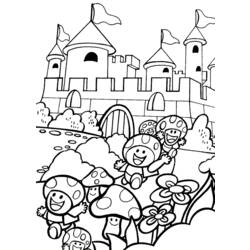 Dibujo para colorear: Castillo (Edificios y Arquitectura) #62289 - Dibujos para Colorear e Imprimir Gratis