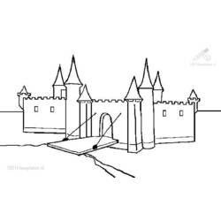Dibujo para colorear: Castillo (Edificios y Arquitectura) #62300 - Dibujos para Colorear e Imprimir Gratis