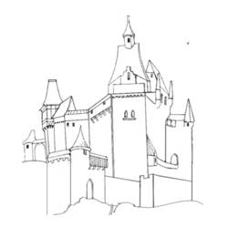 Dibujo para colorear: Castillo (Edificios y Arquitectura) #62329 - Dibujos para Colorear e Imprimir Gratis