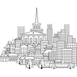 Dibujo Ciudad (Edificios y Arquitectura) #200587 para imprimir y colorear