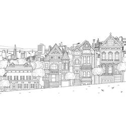 Dibujo Ciudad (Edificios y Arquitectura) #200598 para imprimir y colorear