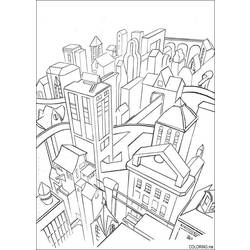 Dibujo para colorear: Ciudad (Edificios y Arquitectura) #64919 - Dibujos para colorear