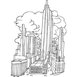 Dibujo para colorear: Ciudad (Edificios y Arquitectura) #64941 - Dibujos para colorear